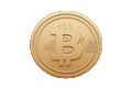 Bitcoin Kryptow&auml;hrung Symbol als Zahlungsmethode